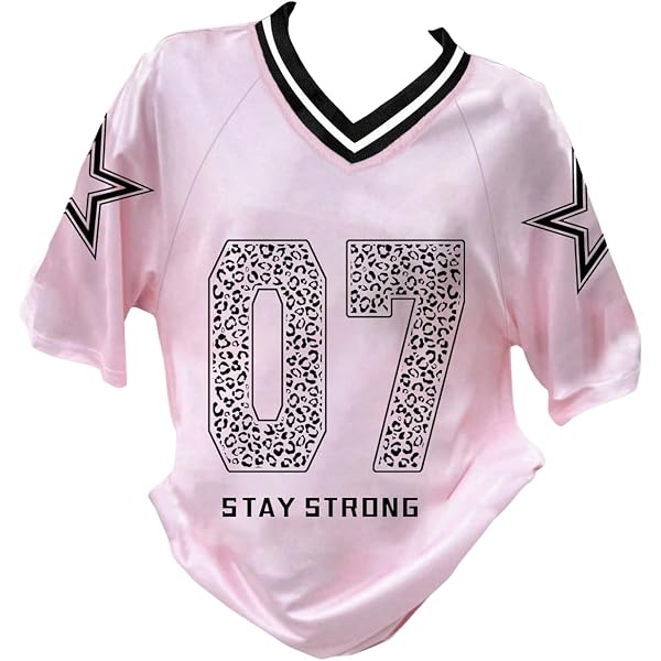 Amazon.com: Verdusa Girl's Jersey Shirts Oversized Y2K Graphic